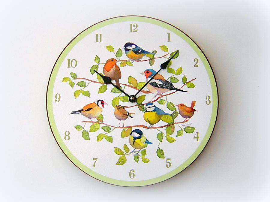 Emma Ball Summer Birds Clock